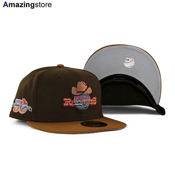 テキサス・レンジャースNew Era キャップ 50周年記念 59FIFTY ニューエラ キャップ テキサス レンジャーズ MLB 50TH