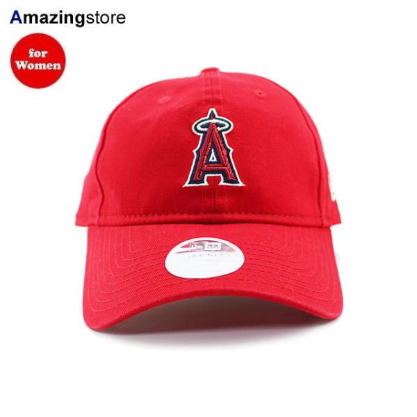 女性用 ニューエラ キャップ 9TWENTY ロサンゼルス エンゼルス  MLB TEAM GLISTEN CAP RED  NEW ERA LOS ANGELES ANGELS