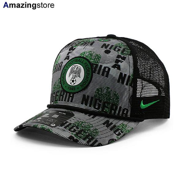 ナイキ メッシュキャップ サッカー ナイジェリア代表 RISE ROPE TRUCKER MESH CAP BLACK NIKE NIGERIA NATIONAL TEAM スナップバック SNAPBACK NFF 帽子