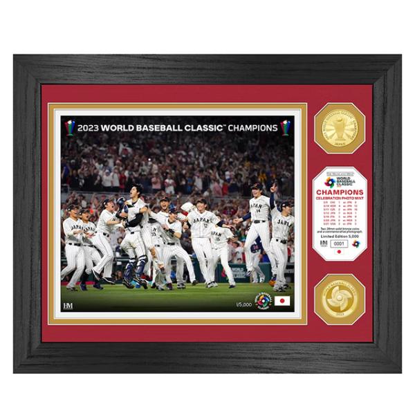 海外取寄 WBC 日本代表優勝記念 額入りコラージュフレーム 2023 WORLD BASEBALL CLASSIC CHAMPIONS CELEBRATION BRONZE COIN PHOTO MINT