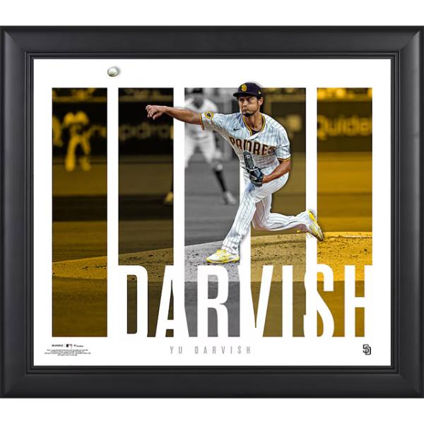 ダルビッシュ有モデル 海外取寄 額入りコラージュフレーム サンディエゴ パドレス FANATICS AUTHENTIC FRAMED PLAYER PANEL COLLAGE SAN DIEGO PADRES