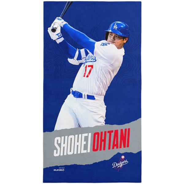 大谷翔平モデル 海外取寄 ビーチタオル ロサンゼルス ドジャース MLB PRINTED BEACH TOWEL ROYAL BLUE