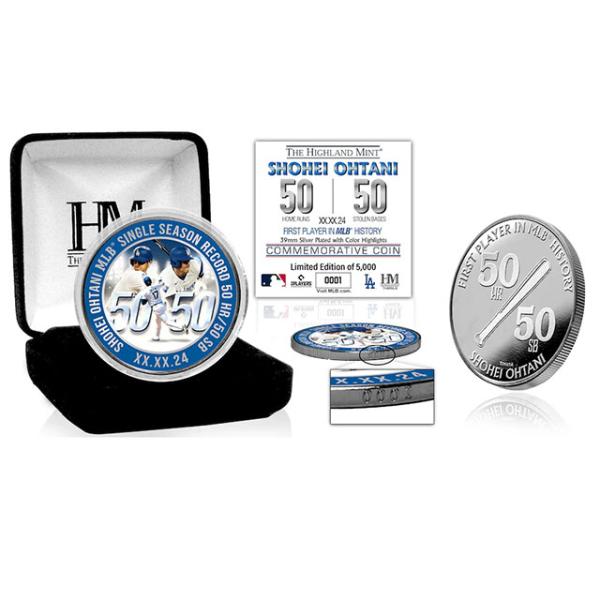 大谷翔平 シーズン50本塁打50盗塁達成記念モデル 海外取寄 記念コイン