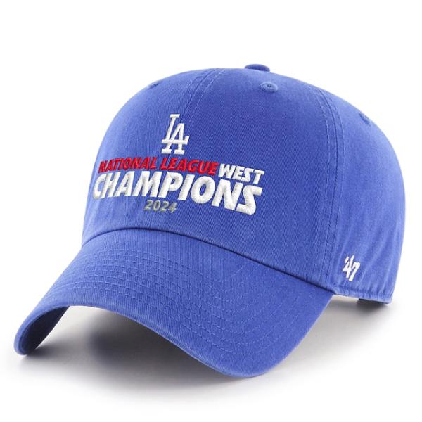 '47 新品 メンズ LAドジャース 2024 MLB西地区チャンピオンキャップ 47Brand 2024 ナショナルリーグ西地区優勝モデル 47ブランド