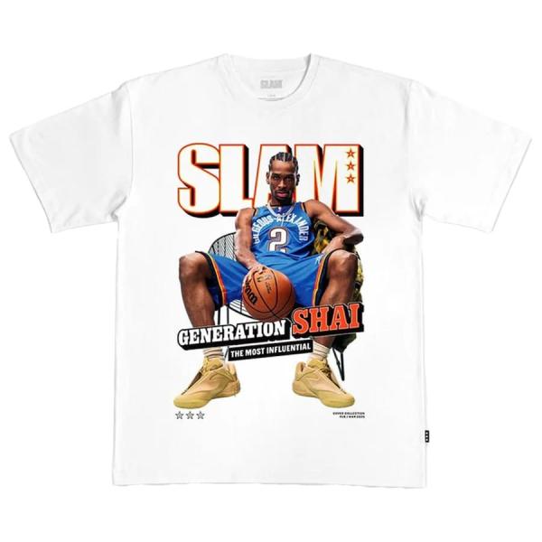 海外取寄 シェイ ギルジャス＝アレクサンダーモデル スラム Tシャツ 2025 COVER GRAPHIC T-SHIRT WHITE