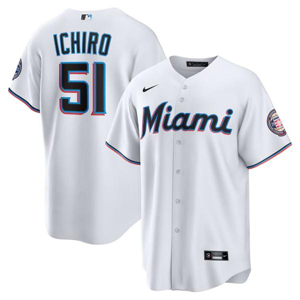 イチロー マイアミ マーリンズ ホーム用 オーセンティック