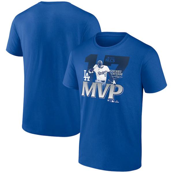 大谷翔平 2025 ナ・リーグチャンピオンシップ MVPモデル 海外取寄 Tシャツ MLB 2025 NATIONAL LEAGUE CHAMPIONSHIP SERIES MVP T-SHIRT ROYAL BLUE