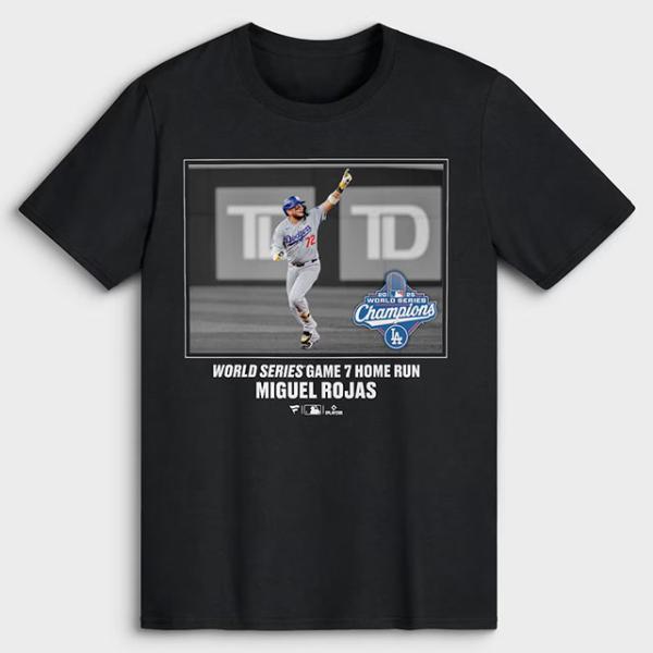 ミゲル ロハスモデル 海外取寄 Tシャツ 2025 WORLD SERIES CHAMPIONS