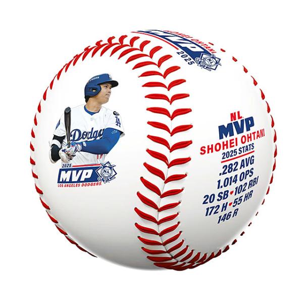 【海外正規店並行輸入商品】2025年ナショナルリーグMVP、ロサンゼルス ドジャースの大谷翔平選手の受賞記念ボールになります。大谷選手は2025年レギュラーシーズンを打者として打率.282、55本塁打、102打点、盗塁20を記録、シーズン途...