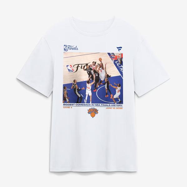 海外取寄 ニューヨーク ニックス Tシャツ NBA FINALS BIGGEST COMEBACK T-SHIRT WHITE NEW YORK KNICKS