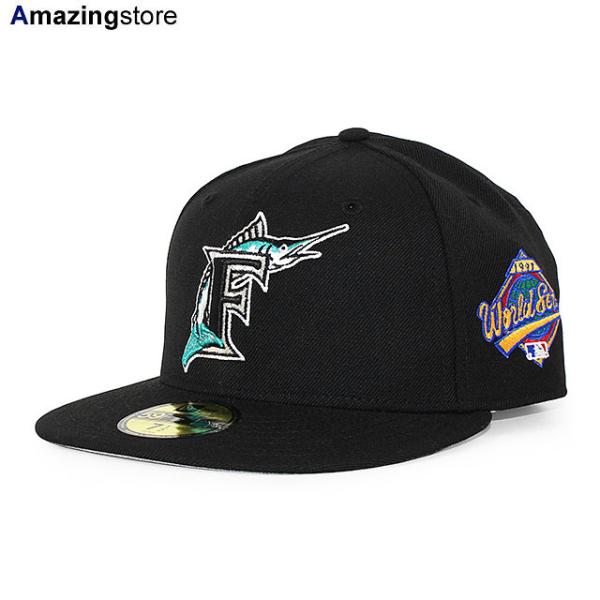 ニューエラ キャップ 59FIFTY フロリダ マーリンズ MLB 1997 WORLD SERIES GAME FITTED CAP BLACK NEW ERA FLORIDA MARLINS 11783655