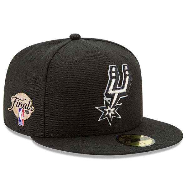 ニューエラ キャップ 59FIFTY サンアントニオ スパーズ 2026 NBA FINALS SIDE PATCH FITTED CAP BLACK NEW ERA SAN ANTONIO SPURS
