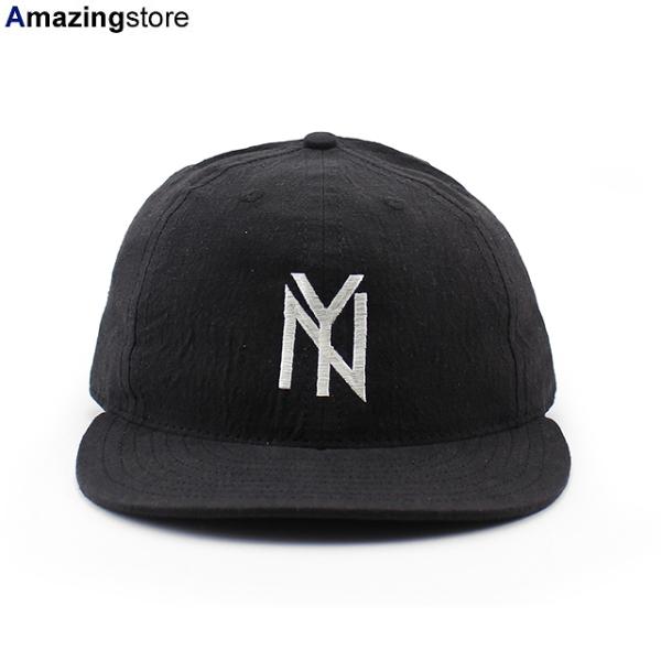 クーパーズタウンボールキャップ ニューヨーク ブラックヤンキース 1951 LINEN COTTON STRAPBACK CAP BLACK COOPERSTOWN BALL CAP NEW YORK BLACK YANKEES