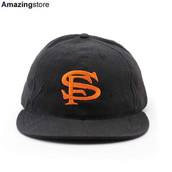 クーパーズタウンボールキャップ サンフランシスコ シールズ 1931 LINEN COTTON STRAPBACK CAP BLACK COOPERSTOWN BALL CAP SAN FRANCISCO SEALS