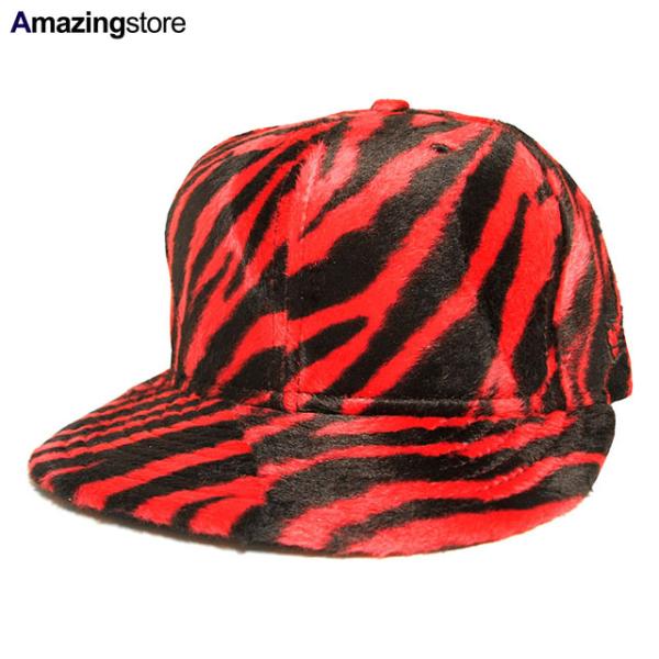 59FIFTY DEADSTOCK ニューエラ ZEBRA PIMPIN-FUR FITTED CAP RED BLACK