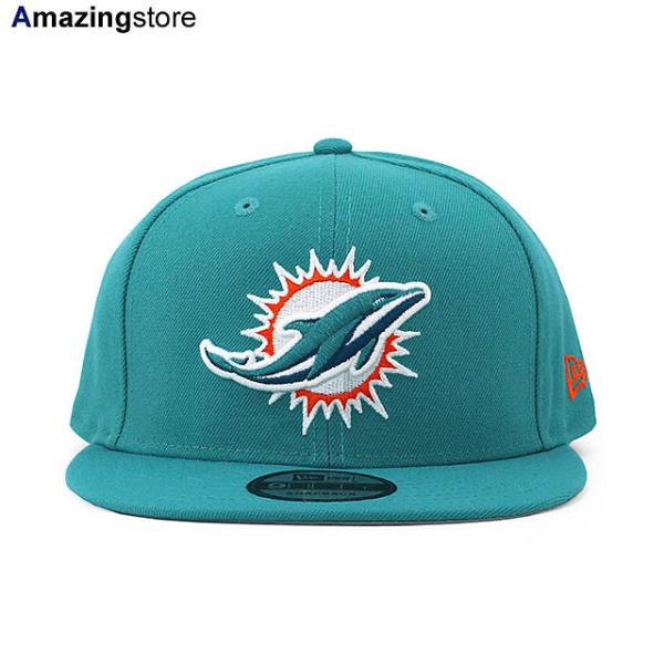 Newera マイアミドルフィンズ レザーバイザー スナップバックキャップ Newera マイアミドルフィンズ レザーバイザー スナップバック