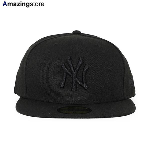 ニューエラ キャップ 59FIFTY ニューヨーク ヤンキース MLB TEAM BASIC FITTED CAP BLACKOUT NEW ERA NEW YORK YANKEES 25_2RE_0221