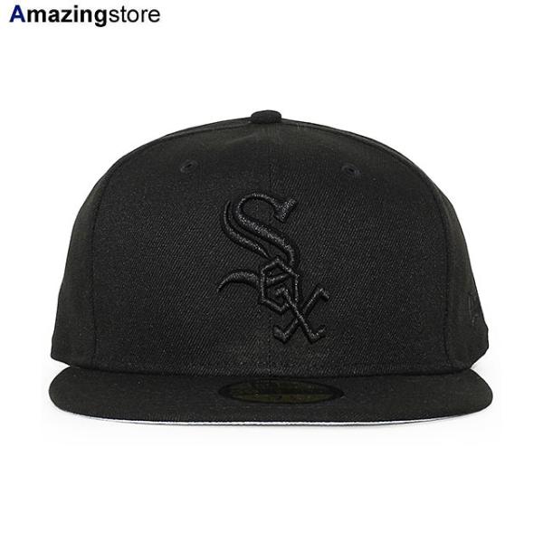 ニューエラ キャップ 59FIFTY シカゴ ホワイトソックス MLB TEAM BASIC FITTED CAP BLACKOUT NEW ERA CHICAGO WHITE SOX