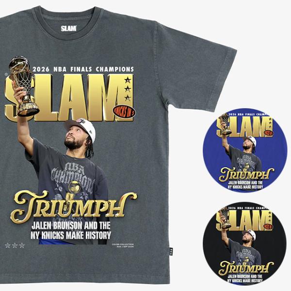 ジェイレン ブランソンモデル スラム ニューヨーク ニックス Tシャツ 海外取寄 2026 SLAM COVER CHAMPIONS T-SHIRT NEW YORK KNICKS JALEN BRUNSON