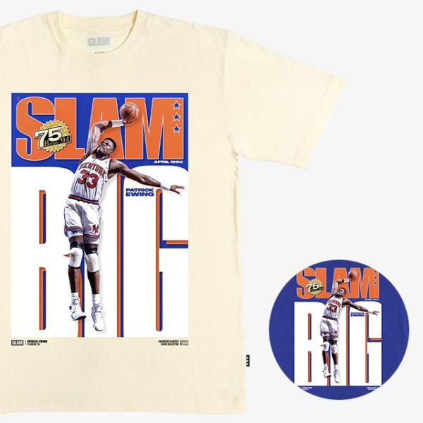 パトリック ユーイングモデル スラム ニューヨーク ニックス Tシャツ