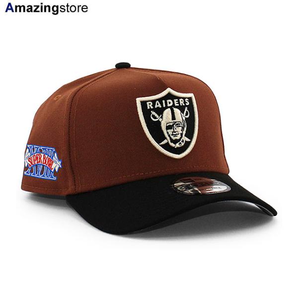 ニューエラ キャップ 9FORTY スナップバック ラスベガス レイダース NFL SUPER BOWL XVIII GREY BOTTOM A-FRAME SNAPBACK CAP BROWN NEW ERA LAS VEGAS RAIDERS