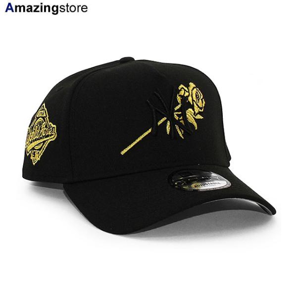 EU限定 ニューエラ キャップ 9FORTY スナップバック ニューヨーク ヤンキース MLB 1996 WORLD SERIES A-FRAME SNAPBACK CAP BLACK NEW ERA NEW YORK YANKEES