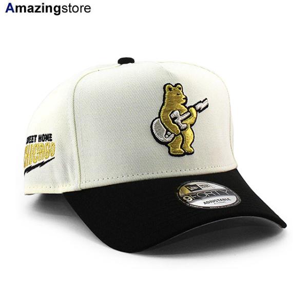 EU限定 ニューエラ キャップ 9FORTY スナップバック シカゴ カブス MLB SWEET HOME CHICAGO GREY UV A-FRAME SNAPBACK CAP CREAM BLACK NEW ERA CHICAGO CUBS