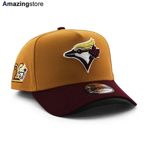 EU限定 ニューエラ キャップ 9FORTY スナップバック トロント ブルージェイズ MLB 20TH A-FRAME SNAPBACK CAP TAN NEW ERA TORONTO BLUE JAYS 岡本和真