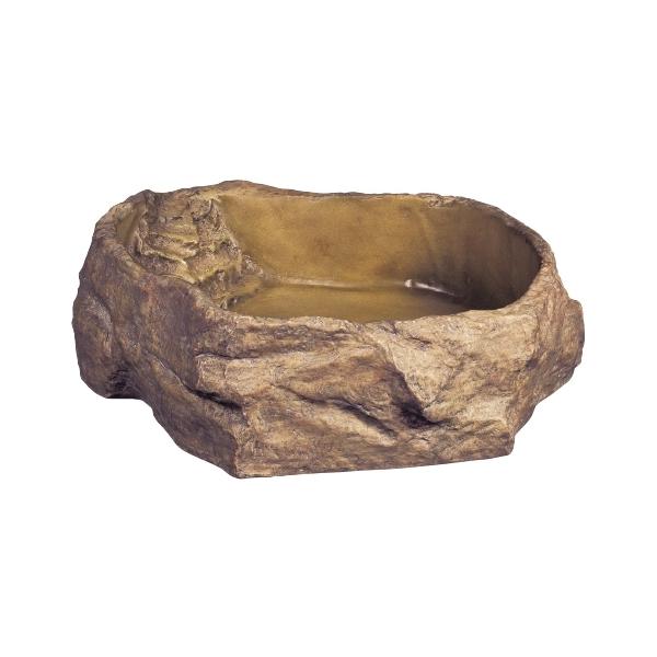 エキゾ テラのえさ皿、水飲み皿は清潔で使いやすさを追求した製品群です。爬虫類・両生類の性質にあわせた設計で快適に使えるようデザインされています。テラリウム内をきれいに健康的に保ちます。水飲み皿・ウォーターディッシュ自然の岩をイメージしたテラ...