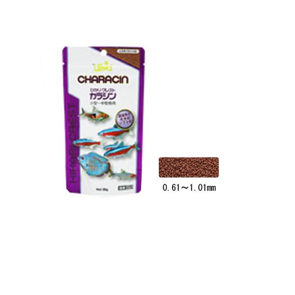 カラシン科を初めとする小型熱帯魚を、健康に、又、魚本来の美しさを再現する為の専用飼料です。1.優れた嗜好性水中をただようようにゆっくりと沈み、視認性に優れた赤色粒が魚を引きつけます。2.バランスのとれた栄養価動物性原料と植物性原料をバランス...