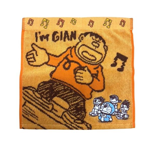 ドラえもん ハンカチタオル ミニタオル パイルジャカード ジャイアン リサイタル I'mDoraemon キャラクター グッズ