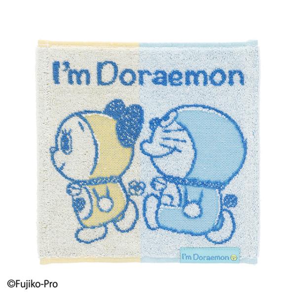 ドラえもん ハンカチタオル ミニタオル 無撚糸パイルジャカード みんなで歩こう I'mDoraemon キャラクター グッズ