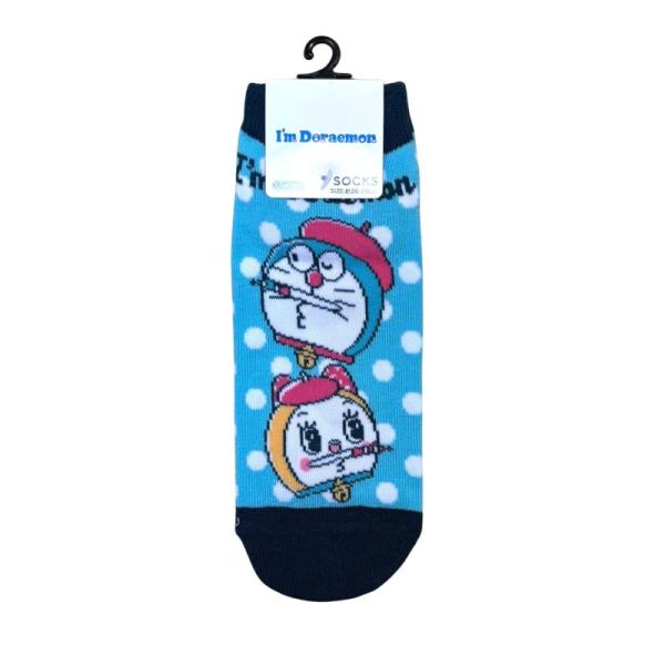 ドラえもん ソックス 靴下 メンズ 男性用 ラージ スニーカー丈 くつ下 26-29 I'mDoraemon コミックベレー キャラクター グッズ