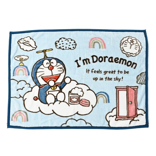 sanrioサンリオと藤子・Ｆ・不二雄プロのコラボ I’m Doraemonドラえもんグッズドラえもんデザインのひざ掛け寒い日は勿論夏場のエアコンによる冷え対策にもご家庭や職場で毛足が長く肌触りの良い柔らかなマイヤー毛布■サイズ：約70×1...