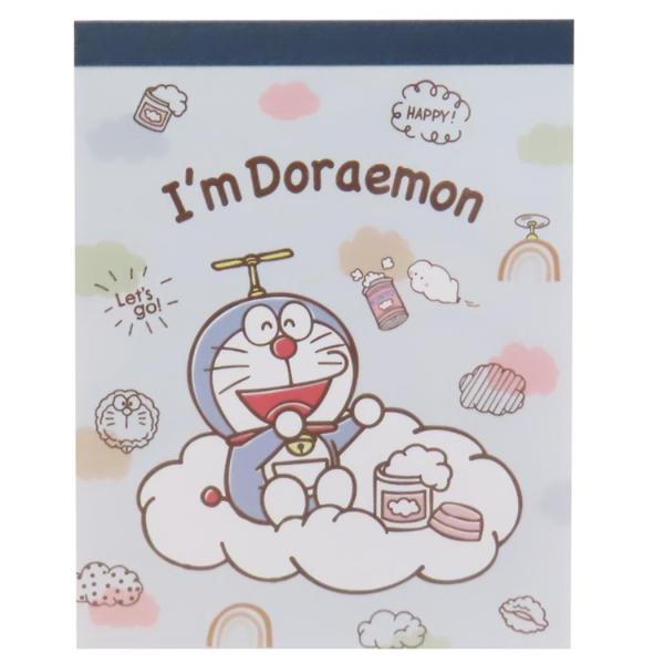 大人気キャラクターサンリオとドラえもんのコラボI'mDoraemon定番アイテムミニメモ1冊のメモ帳の中に2柄のメモがあります50枚×2柄　合計100枚綴りのメモ帳です■サイズ：約68×88mm（2柄100枚）■生産地：日本　MadeInJ...