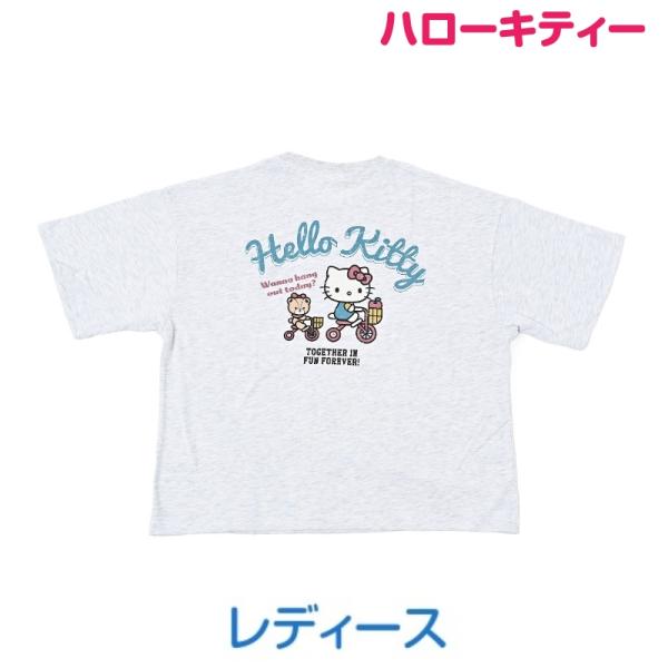 ハローキティー Tシャツ 半袖 レディース 女性 sanrio Hello Kitty WIDE型 トップス サンリオ キャラクター グッズ