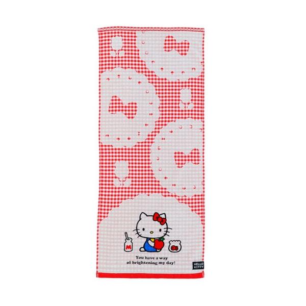 丸眞 ハローキティー フェイスタオル ロングタオル sanrio Hello Kitty
