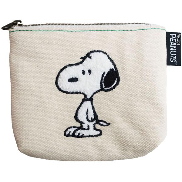 スヌーピー サガラキャンパス ティッシュポーチ 立ちL SNOOPY PEANUTS キャラクター グッズ
