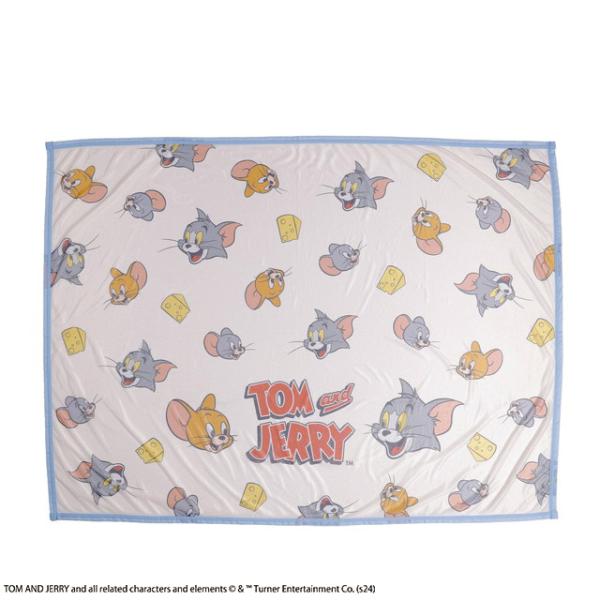 大人気キャラクター トムジェリトムとジェリーのひんやりハーフブランケットTOMandJERRYトムとジェリーグッズトムジェリの接触冷感ひざ掛けハーフブランケット夏場のエアコンによる冷え対策にもご家庭や職場で■サイズ：約100×140cm■素...