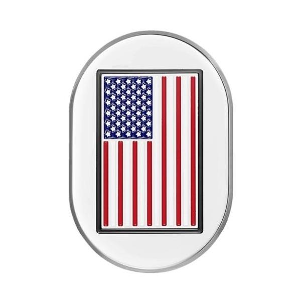 アンテナカバー Mirror polish w/ American flag 右側 2017〜23年FLHRXS、2009〜13年FLTR/X/XS、2009〜23年FLHX/S