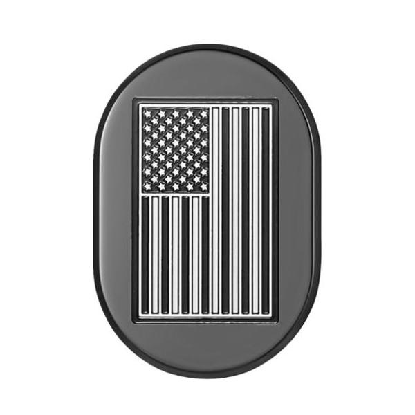 アンテナカバー Black w/ contrastcut American flag 左側 2017〜23年FLHRXS、2009〜13年FLTR/X/XS、2009〜23年FLHX/S