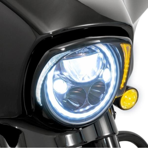 LED FANG �w�b�h���C�h�x�[�� �^�[���V�O�i���t��:2014�`25�NFLHT/FLHR/FLHX/FLHTCUTG/�u���b�N