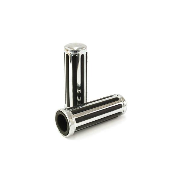 ハーレーダビッドソン　グリップ　クローム&ラバー　純正 Harley Davidson（ハーレー・ダビッドソン） クローム＆フラットラバー