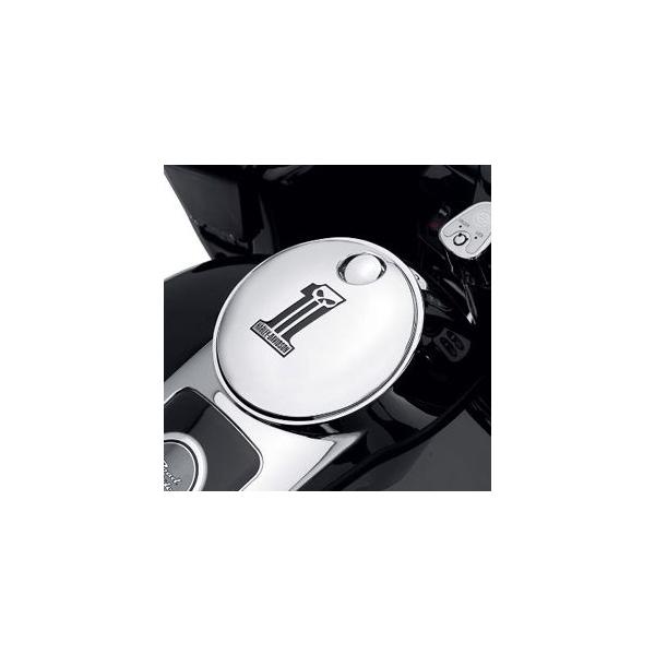 値下げ！！　☆バイク部品　パーツ　カスタム☆　ハーレーダビッドソン　♯1スカル・フューエルタンクコンソールドア　【62378-10】　新古品 amberpiece_62378-10