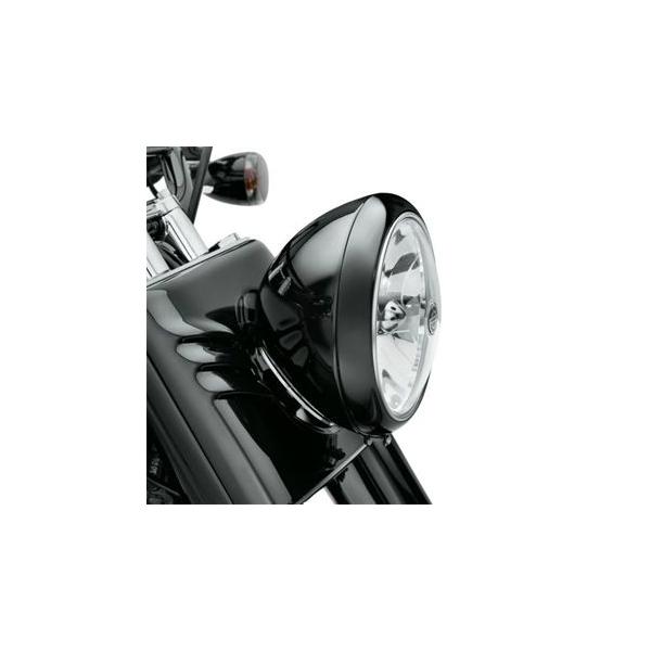 Harley Davidson ヘッドライト・トリムリング・グロスブラック