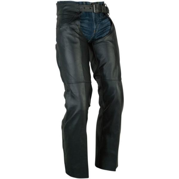 Harley-Davidson ブラックレザー チャップス Ｌ　数回使用の美品 Harley Davidson（ハーレー・ダビッドソン） Sabot chaps:S/M/L/XL