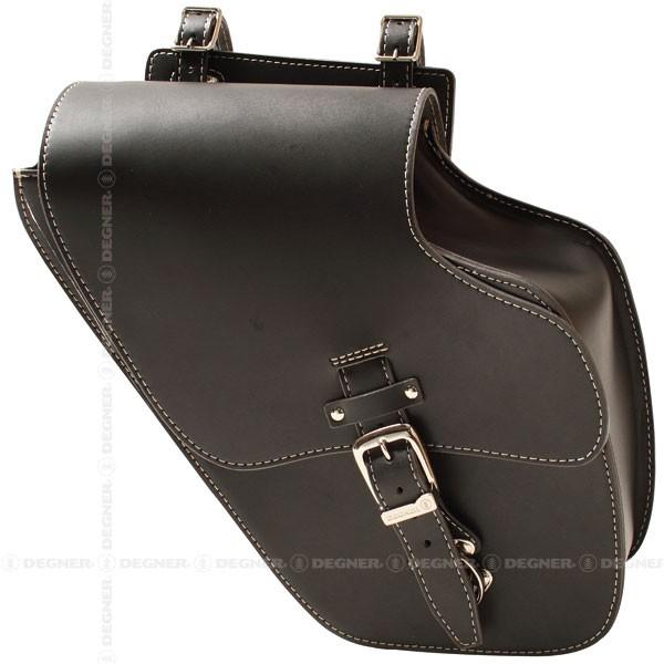 sb-43in-bk】DEGNER レザーサドルバッグ SB-43IN ブラック ◇ハーレー