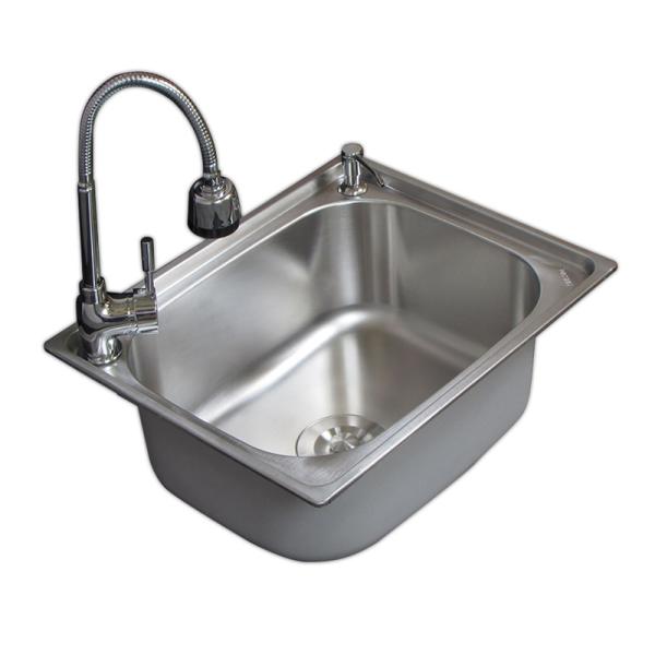 32*19㎝ステンレスシンク 一槽 排水付き プレスシンク 新品