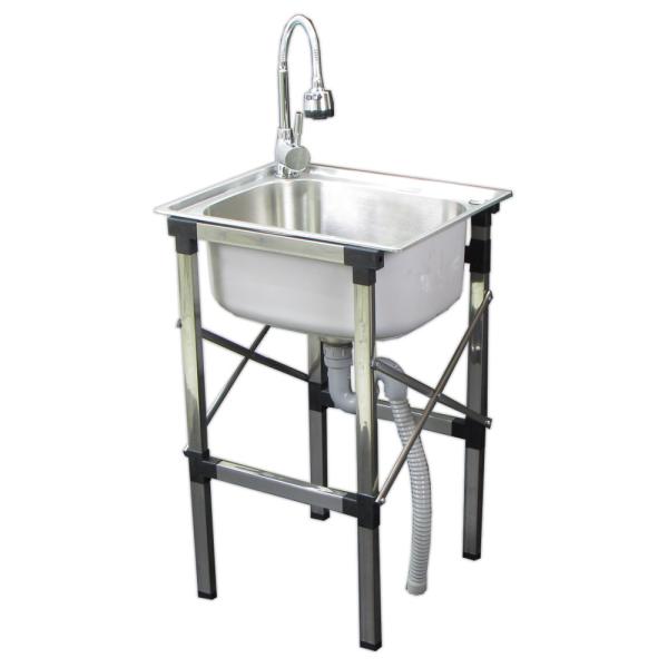 50x40�X�e�����X�ꑅ�L�b�`���v���X�V���N�I����r���n���h�\�[�v�t�� Ambest WS154S�y�����z