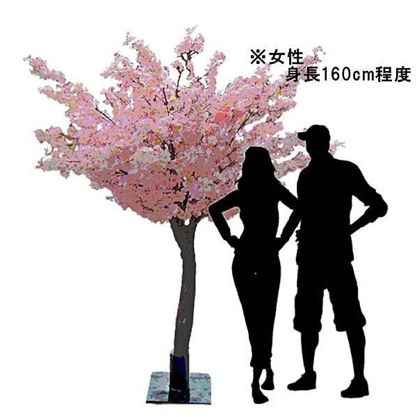 特注 サクラ 樹木 200cm (人工 造花 桜 インテリア フェイクグリーン